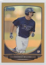 2013 Bowman Draft Picks Chrome Gold Refractor 14/50 Thomas Milone #BDPP42 4l3