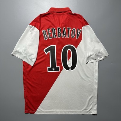 AS Monaco 2014/2015 BERBATOV Away Nike Football Soccer Shirt Jersey Sz XL blue