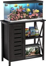 20-29 Gallon Fish Tank Stand Aquarium Stand W/ Cabinet Accessories Storage