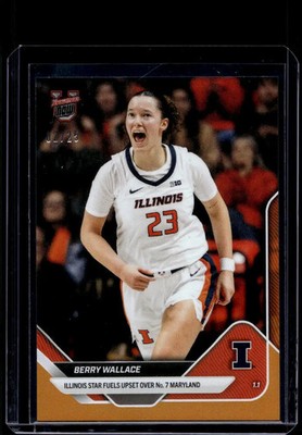 2025-26 Bowman U Now #43 Berry Wallace Orange Foil #d /25