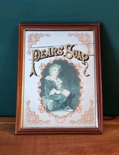 Pears Soap Advertising Picture Mirror Sign Vintage Mirror Bygone Era Nostalgia