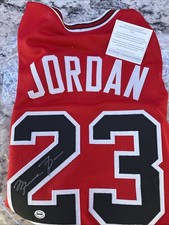Michael Jordan SIGNED Chicago Bulls #23 Jersey White - ACA COA: A46828 NBA