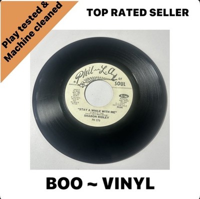 Sharon Ridley ~ Stay a while with me 7  Promo Soul Record EX / M
