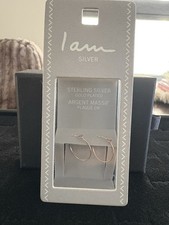 I am Sterling Silver Gold Plated Hoop Earrings