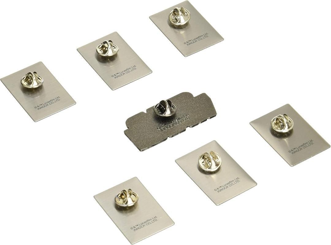 Star Wars Saga Iba 156 Pin Badge Set 7 Pieces Display Case Included