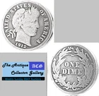 Antique 1912⌛US Philadelphia Mint Silver Barber Dime🪙Antique🪙Part Liberty