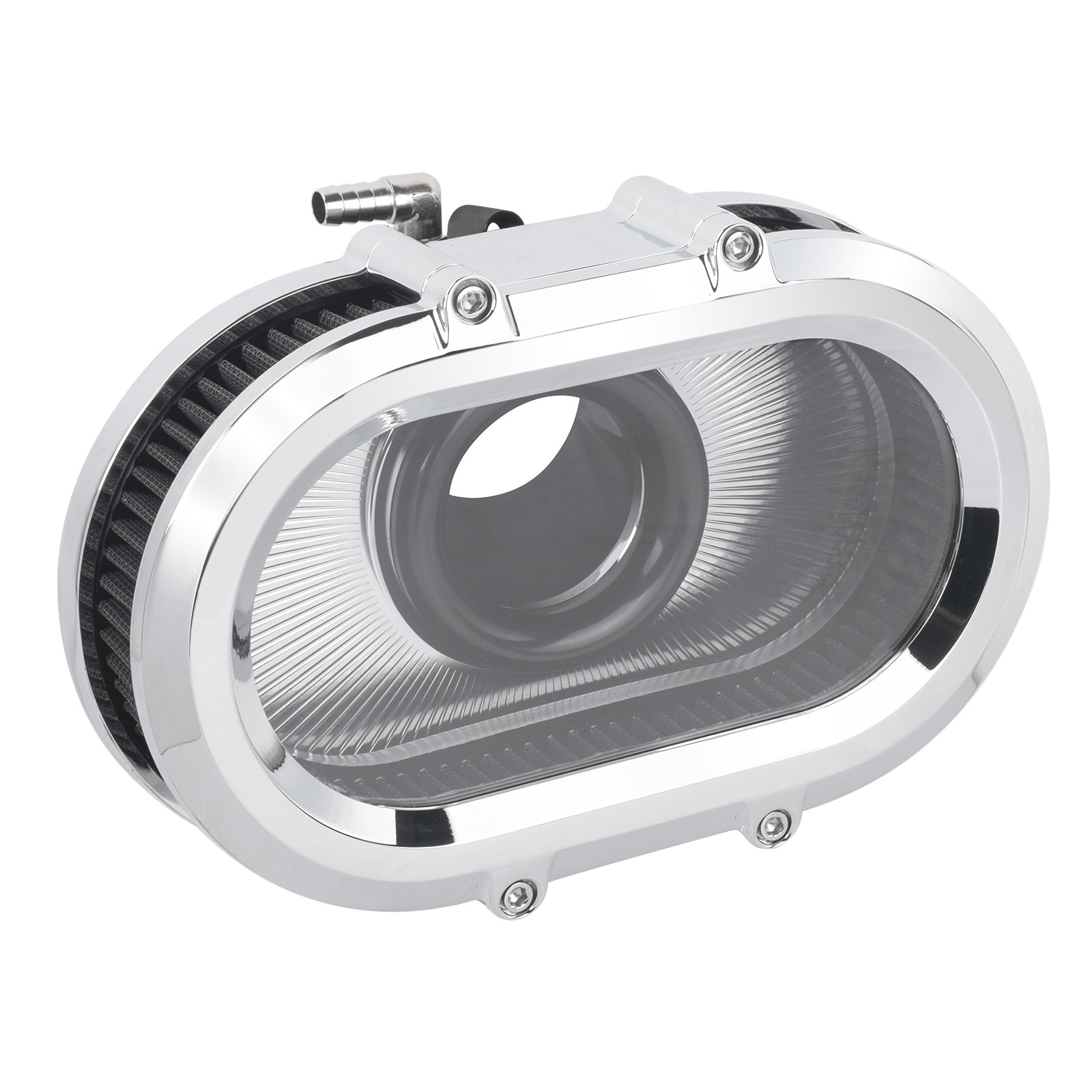 Chrome Transparent Air Cleaner Filter For Harley 24-2025 Touring Road King Glide