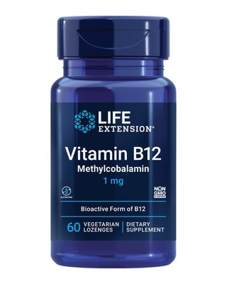 Life Extension Vitamin B12 Methylcobalamin 1mg - Vitamin B supplement For Brain