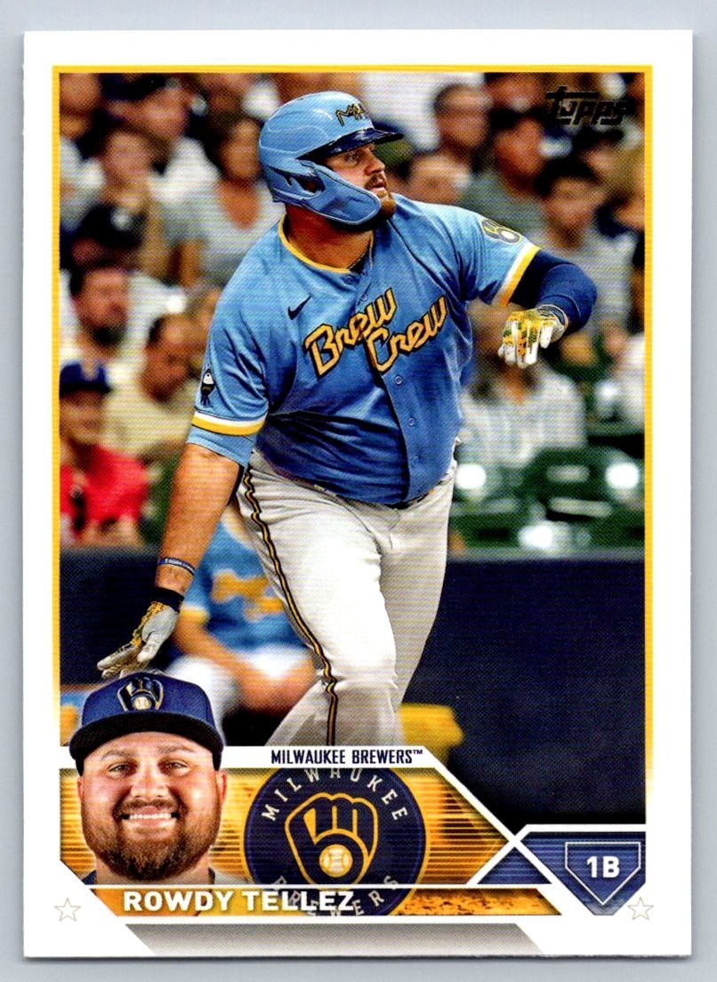 Rowdy Tellez 2023 Topps #598 Milwaukee Brewers