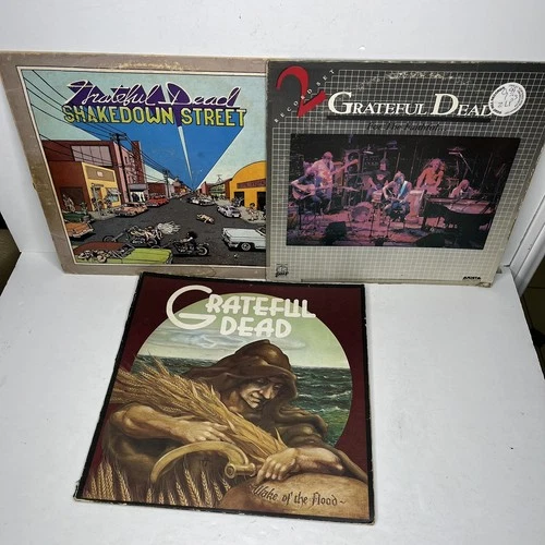 GRATEFUL DEAD Vinyl Record Album Lot (3) Shakedown Street For The Faithful VTG