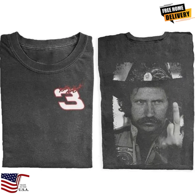 #ad Racing Middle Finger T shirt 90s Nascar Shirt Dale Earnhardt Tee Dale Earnhar $21.92