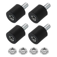 4 StüCk M3X6Mm GummifüßE 8X8Mm(Dxh) Gummi-StoßDäMpferhalterung Mit Muttern