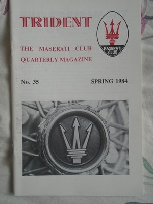 Trident Maserati Club mag No 35 Spring 1984