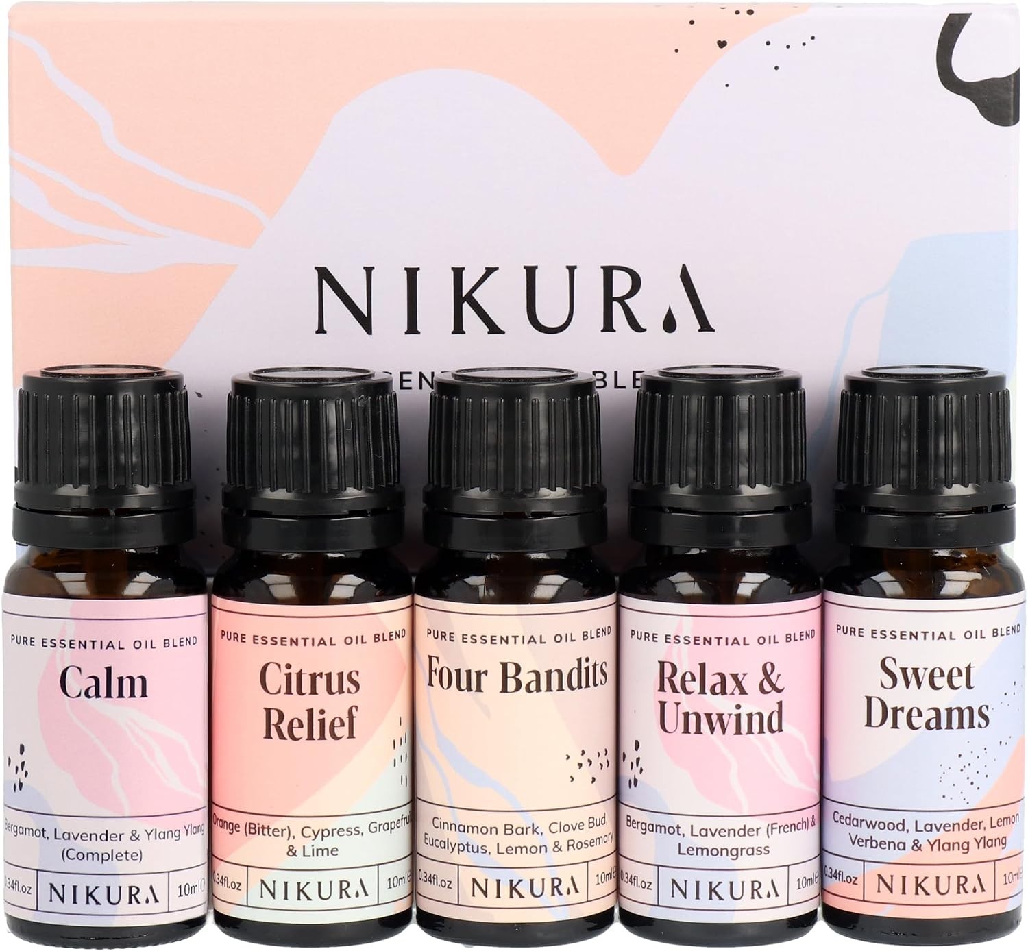 Nikura Essential Oils Blends Gift Set | Calming Essential Oils for Diffusers fo… - Image 6
