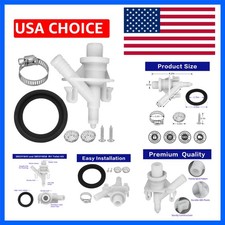 1 Kit 385311641 RV Toilet valve flush ball seal parts, toilet valve replace...