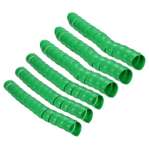 3 Set/6Pcs Plastic Tree Trunk Protector Spiral Bark Wraps Guard, 2 Sizes Green - Bild 1 von 6