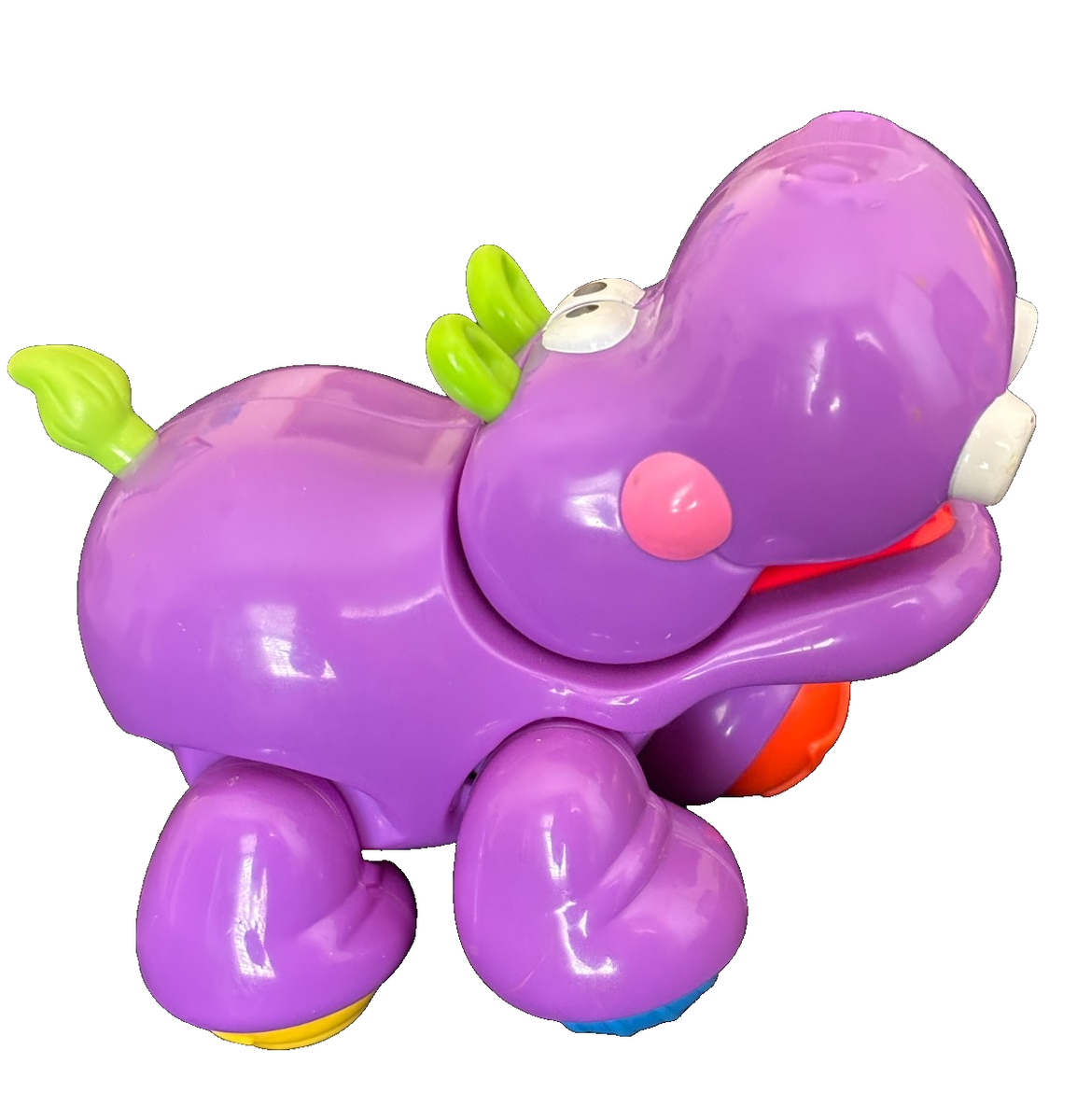 Fisher Price ClickerPal PURPLE HIPPO Amazing Animals Sensory Toy 6