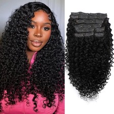 Curly Clip In Hair Extensions 100 Virgin Human Hair 8Pcs 110g 18 Inch