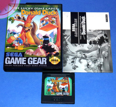 TESTED Sega GAME GEAR Donald Duck THE LUCKY DIME CAPER with Manual in NEW Box