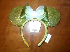 Disney Parks Tinker Bell Minnie Mouse Ears Headband  NEW
