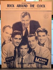 SHEET MUSIC BILL HALEY AND THE COMETS ROCK AROUND THE CLOCK 1953