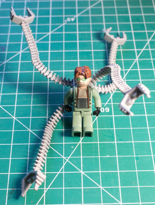 Lego Junior Doc Ock Dr. Octopus Minifigure w/ 2 Arms - Spiderman 4j005