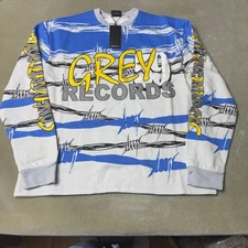 G59 Crewneck Sweatshirt Mens Small Blue Gray Throttle $uicideboy$ *READ