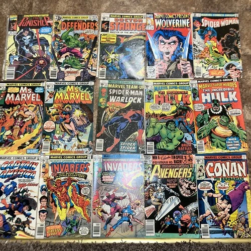 Marvel Comics - Mixed Lot of 66 Vintage Comics 1966-1987 * HULK , SPIDERMAN MORE