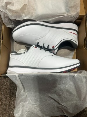 TourMax Men's White spikeless golf shoes