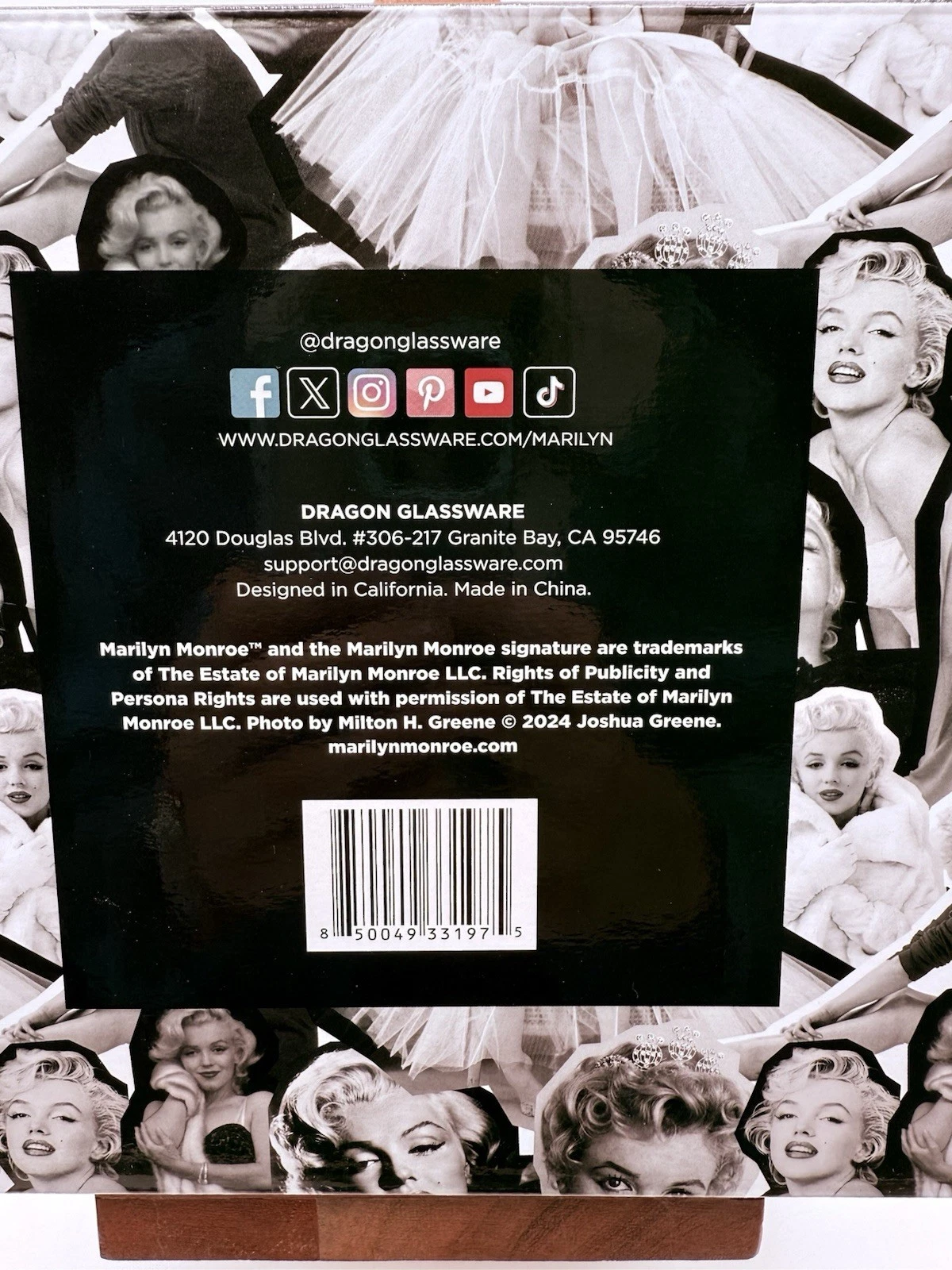 Dragon Glassware Marilyn Monroe Drinking Glasses - Thumbnail 4