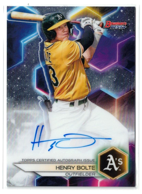#ad 2023 Bowman#x27;s Best RC AUTO Henry Bolte #B23 HB Athletics Rookie Autograph $32.00