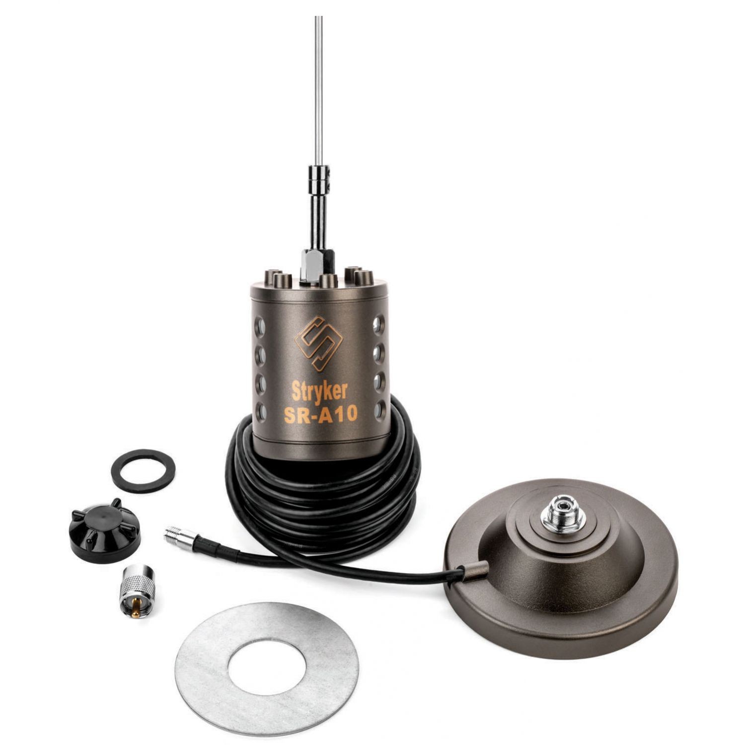 STRYKER SR-A10MM MAGNETIC-MOUNT CB & 10 METER RADIO ANTENNA 10,000w MOBILE MAG