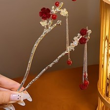 2pcs Chinese Style Ancient Hanfu Headwear Hair Pin Bridal