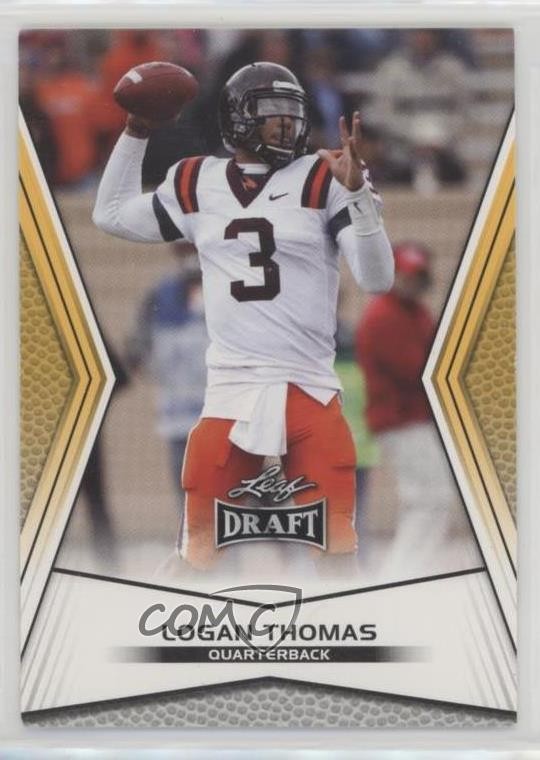 2014 Leaf Draft Gold Logan Thomas #36 Rookie RC 08rj