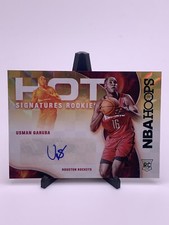 Usman Garuba Rookie Auto 2021-22 Hoops Hot Signatures Green Parallel #HSR-UG