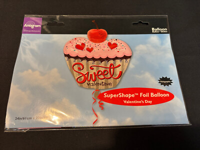 Anagram Cupcake Sweet Valentines Day Helium Balloon Party Decoration Refillable