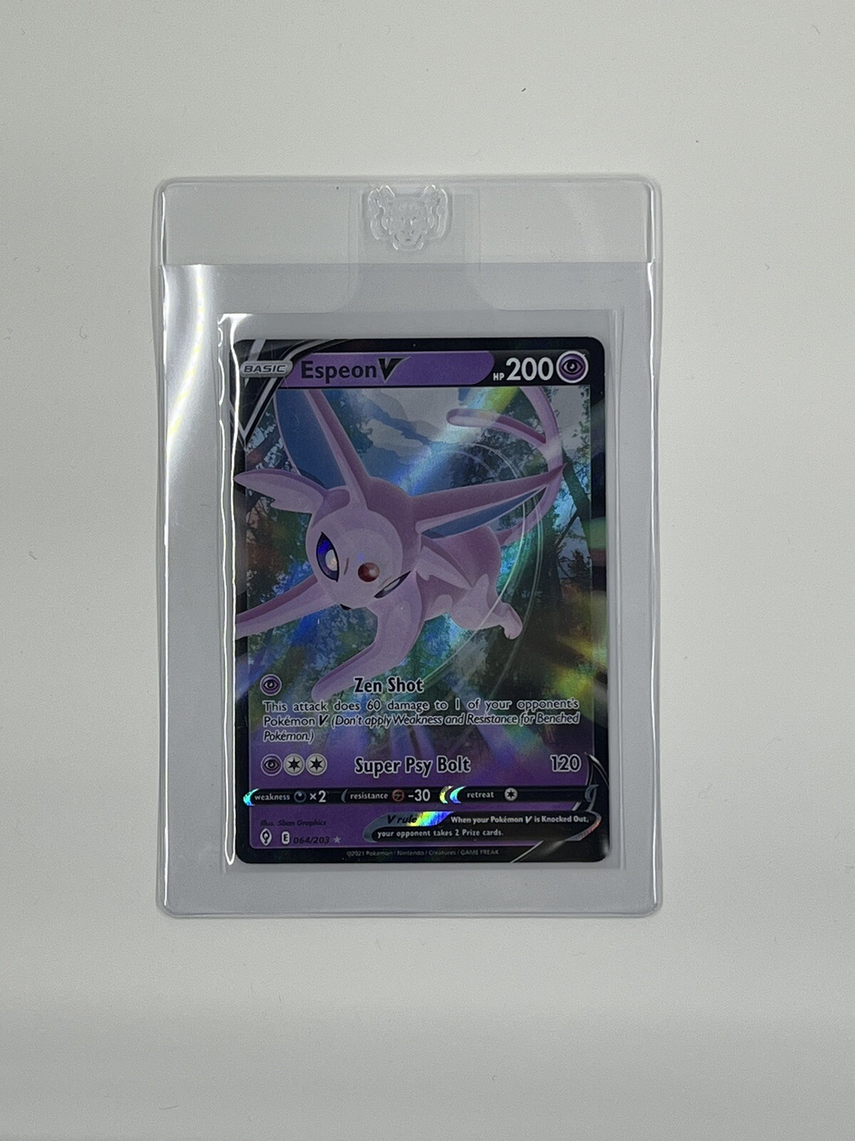Espeon V 064/203 Evolving Skies Ultra Rare Holo Pokemon TCG Card NM