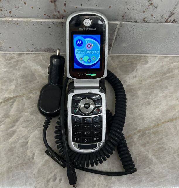 Vintage Motorola V325 Verizon Wireless CDMA FLIP CELL PHONE Black