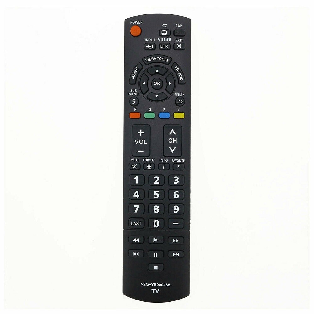 NEW Remote Control N2QAYB000485 FOR PANASONIC TV TC-32LX24 TC-65PS24 TC-L37U22