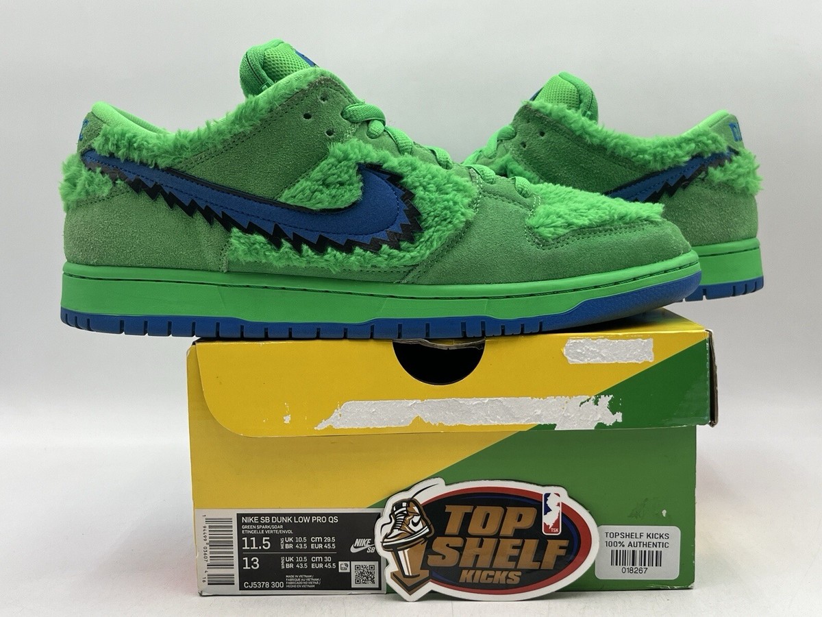 Nike SB Dunk Low Grateful Dead Green Bear 2020 Authentic Nike SB Dunk Low Grateful Dead Green Bear 2020 Authentic