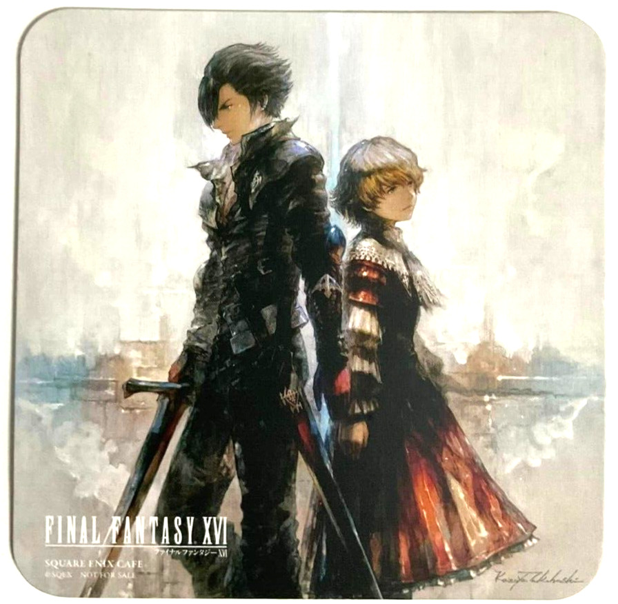 FINAL FANTASY XVI 16 Square Enix Cafe Limited Coaster 18 sheets