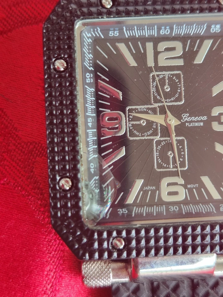 RELOJES HOMBRE GINEBRA INFORMALES IMPERMEABLES CARA GRANDE ESTILO ROMA *LEER Foto 3 de 4