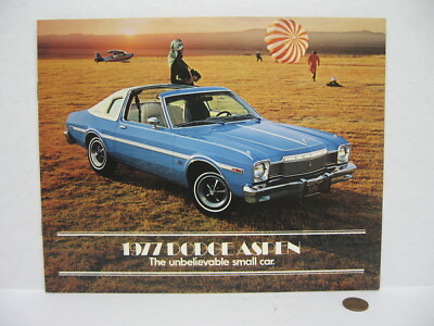 1977 Dodge Aspen Coupe Sedan R/T Wagon Car Dealer Sales Brochure Catalog