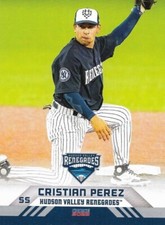 2022 Hudson Valley Renegades Cristian Perez New York Yankees