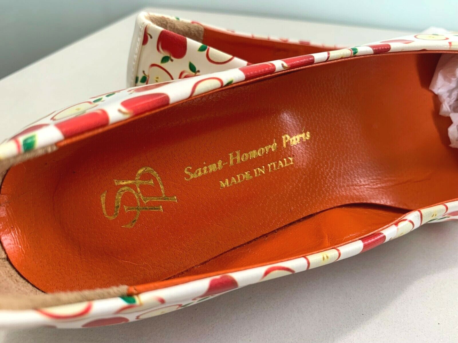 St. HONORE PARIS Women's Size 5 ALL Leather Ballerina Flat Heel Shoes