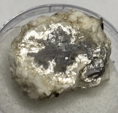 Encased Corundum Sapphire Old Pressley Mine North Carolina Rare Piece In Gem Jar