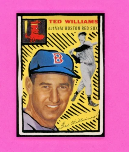 TOPPS PROJECT 2020 #246 TED WILLIAMS by Artist JOSHUA VIDES ** RED SOX