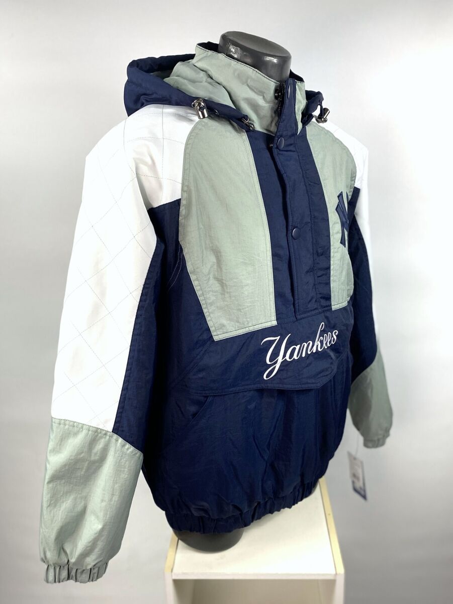 Yankees Jacket New York Starter Hooded Half Zip Pullover Yankees Jacket New York Starter Hooded Half Zip Pullover