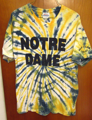 NOTRE DAME EAGLES Academy lrg tie-dye T 
