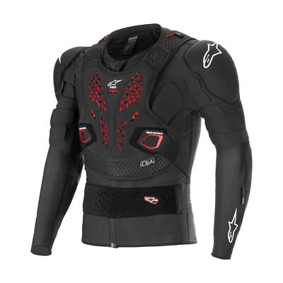 Alpinestars Bionic Pro V3 Plasmaschutzjacke schwarz weiß rot Erwachsene MX 